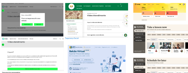 Desk Research with some references like EDP, Segurança Social, STJ and Cambly