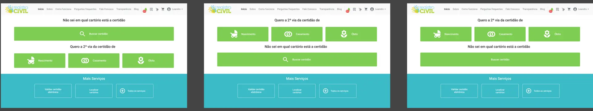 3 options of search certificate
